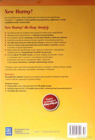 Język angielski New Hurray! 2 podręcznik z ćw. Edukacja wczesnoszkolna - Marcin Kleban, Marta Mrozik-Jadacka, Ilona Kleban [KSIĄŻKA]