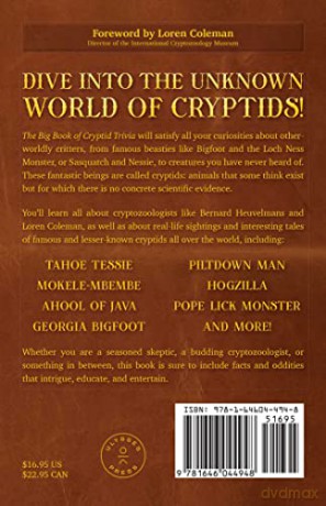 Big Book Of Cryptid Trivia - Bernadette Johnson [KSIĄŻKA]