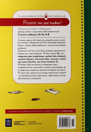 Język polski Pisanie nie jest trudne SP kl.6 ćwiczenia - Andrzej Surdej, Beata Surdej [KSIĄŻKA]