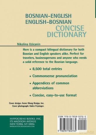 Bosnian-English, English-Bosnian Diction - Nikolina Uzicanin [KSIĄŻKA]