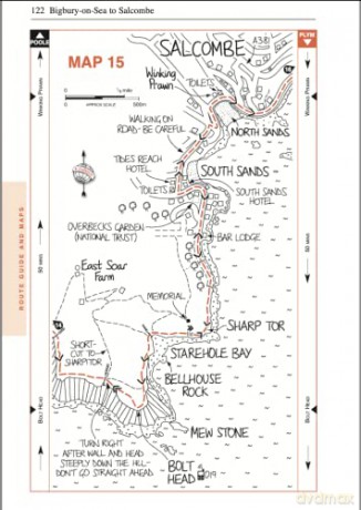 Dorset South Devon Coast Path - Henry Stedman [KSIĄŻKA]