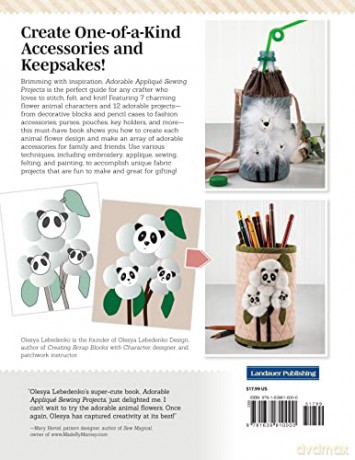 Adorable Appliqu Sewing Projects - Olesya Lebedenko [KSIĄŻKA]