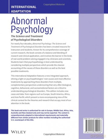 Abnormal Psychology International Adap [KSIĄŻKA]
