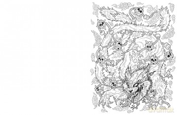 Dark Art Supernatural Colouring Book - Francois Gautier [KSIĄŻKA]