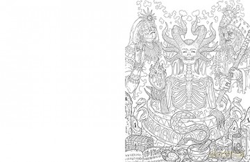 Dark Art Supernatural Colouring Book - Francois Gautier [KSIĄŻKA]