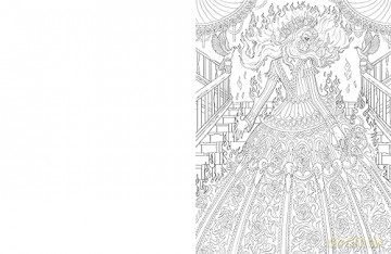Dark Art Supernatural Colouring Book - Francois Gautier [KSIĄŻKA]