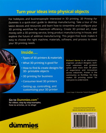 3d Printing For Dummies - Richard Horne [KSIĄŻKA]