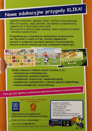 Klik. Wyspa tajemnic. Gra edukacyjna PC CD-ROM [CD]