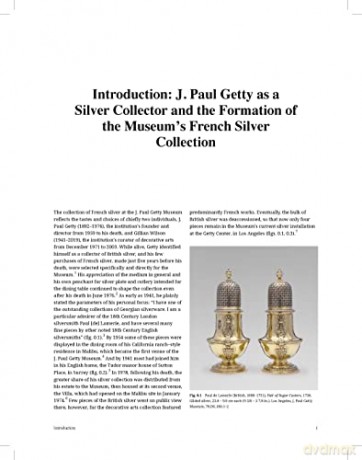 French Silver In The J Paul Getty Museum - C Bremer-David [KSIĄŻKA]