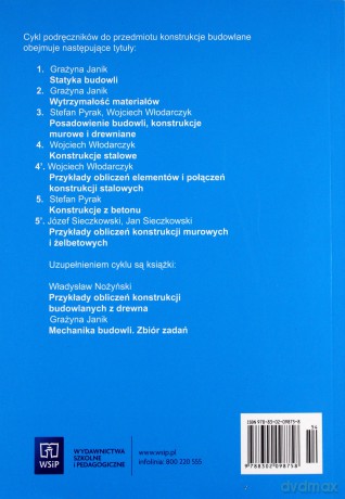Konstrukcje budowlane. Mechanika budowli. Zbiór zadań - Grażyna Janik [KSIĄŻKA]