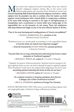 Abraham Lincoln Lessons In Spiritual Lea - Elton Trueblood [KSIĄŻKA]