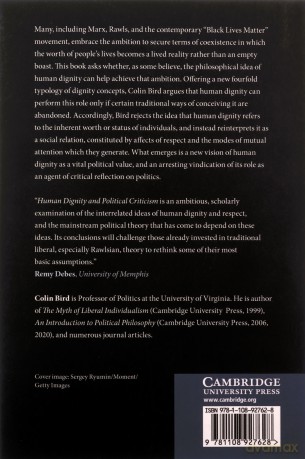 Human Dignity And Political Criticism - Bird Colin [KSIĄŻKA]