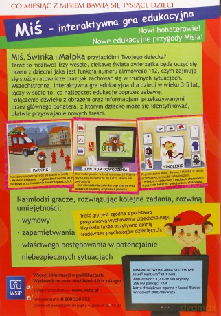 Miś. Numer alarmowy 112. Gra edukacyjna PC CD-ROM [CD]