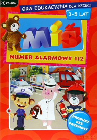 Miś. Numer alarmowy 112. Gra edukacyjna PC CD-ROM [CD]