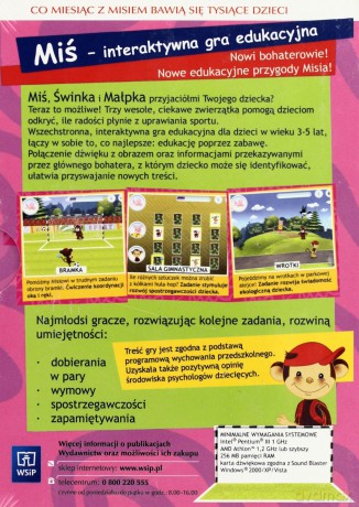 Miś. Ruch to zdrowie. Gra edukacyjna PC CD-ROM [CD]