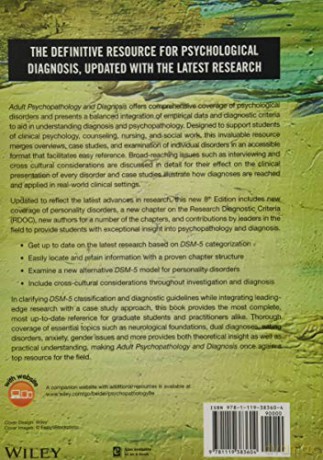 Adult Psychopathology And Diagnosis [KSIĄŻKA]