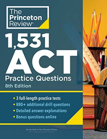 1531 Act Practice Questions 8th Edition - Princeton Review [KSIĄŻKA]