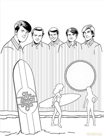 Beach Boys Official Coloring Book - David Calcano [KSIĄŻKA]