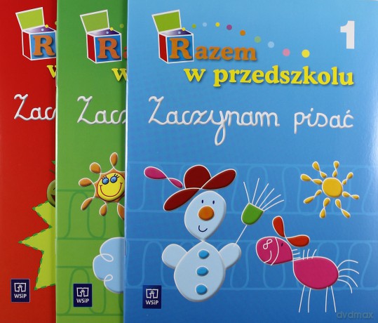 Razem w przedszkolu 5 i 6-latka Zaczynam pisać cz.1 i 2, Zaczynam liczyć BOX Edukacja przedszkolna - Anna Sowińska [KSIĄŻKA]