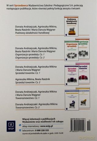 Sprzedawca. Podstawy działalności handlowej. Podręcznik - Donata Andrzejczak, Beata Rzeźnik, Maria Danuta Wejgner, Agnieszka Mikina [KSIĄŻKA]
