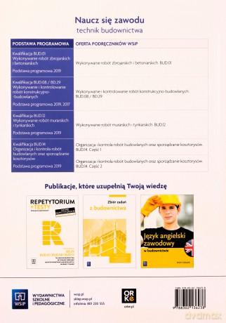 Technik budownictwa Rysunek techniczny budowlany Podręcznik do nauki zawodu - Tadeusz Maj [KSIĄŻKA]