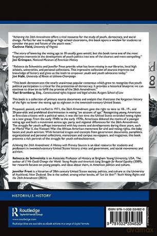 Achieving The 26th Amendment - Rebec De Schweinitz [KSIĄŻKA]