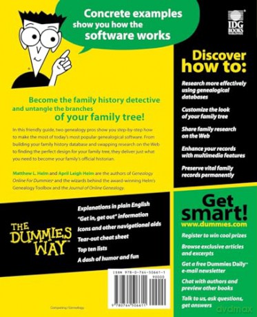Family Tree Maker For Dummies - Matthew Helm [KSIĄŻKA]