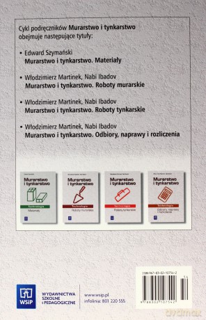 Technologia. Murarstwo i tynkarstwo. Odbiory, naprawy i rozliczenia. Podręcznik - Włodzimierz Martinek, Nabi Ibadov [KSIĄŻKA]