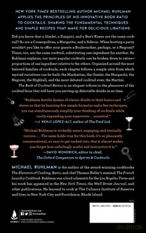 Book Of Cocktail Ratios - Michael Ruhlman [KSIĄŻKA]