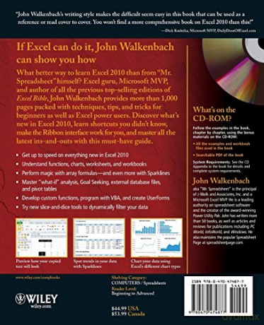 Excel 2010 Bible [KSIĄŻKA]