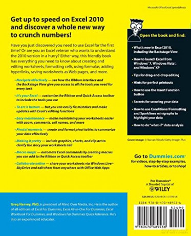 Excel 2010 For Dummies - Greg Harvey [KSIĄŻKA]
