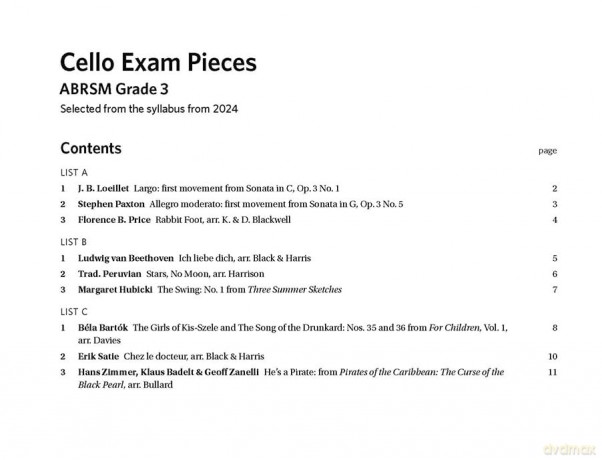 Cello Exam Pieces From 2024 Abrsm G3 - Abrsm [KSIĄŻKA]