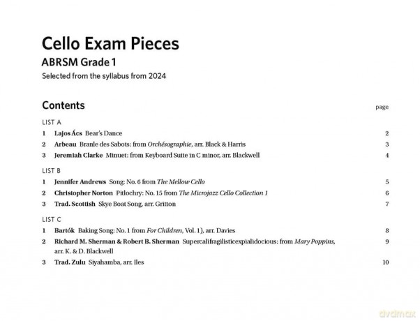Cello Exam Pieces From 2024 Abrsm Grade [KSIĄŻKA]