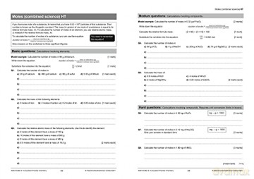 Aqa Gcse 91 Science Equations Practice P - Peter Edmunds [KSIĄŻKA]