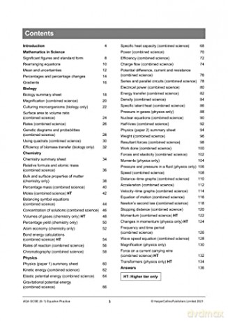 Aqa Gcse 91 Science Equations Practice P - Peter Edmunds [KSIĄŻKA]