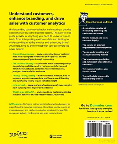 Customer Analytics For Dummies - Jeff Sauro [KSIĄŻKA]