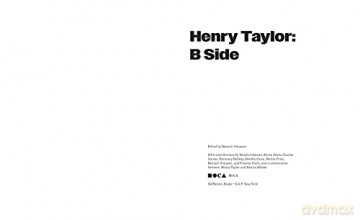 Henry Taylor B Side - Henry Taylor [KSIĄŻKA]