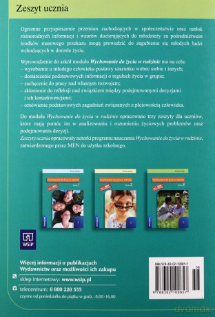 Wiedza o społeczeństwie Wychowanie do życia w rodzinie GIMN kl.3 ćwiczenia - Małgorzata Sitarska, Bożena Strzemieczna [KSIĄŻKA]
