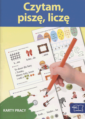 Czytam piszę liczę Karty pracy Edukacja przedszkolna - Wiesława Żaba-Żabińska [KSIĄŻKA]