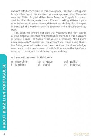 Brazilian Portuguese Phrasebook Dictiona - Lonely Planet [KSIĄŻKA]