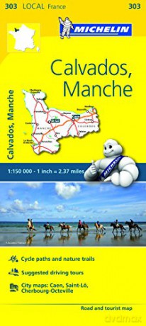 Calvados Manche Map 303 - Michelin [KSIĄŻKA]