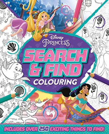 Disney Princess Search Find Colouring - Unknown [KSIĄŻKA]