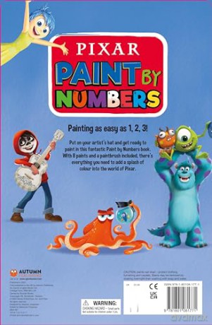 Disney Pixar Paint By Numbers [KSIĄŻKA]