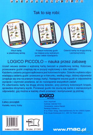 Logico Piccolo Łatwy początek Kształty, wzory, liczby kl.1 [KSIĄŻKA]
