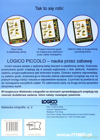 Logico Piccolo Niebieska ortografia kl.3 cz.2 Edukacja wczesnoszkolna [KSIĄŻKA]
