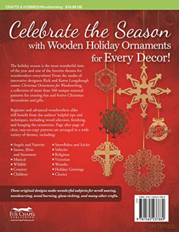 Christmas Ornaments For Woodworking - Rick Longabaugh [KSIĄŻKA]