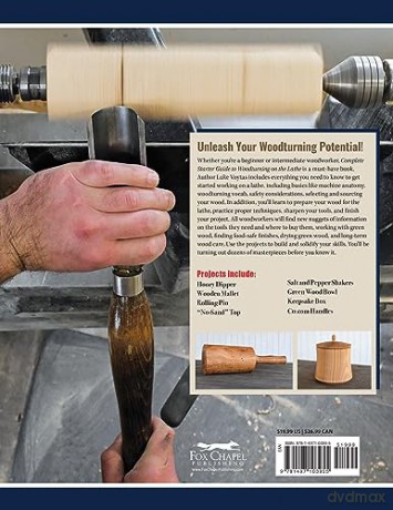The Complete Starter Guide/Woodturning Lathe - Luke Voytas [KSIĄŻKA]