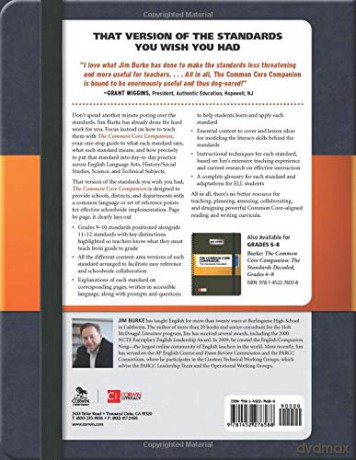 Common Core Companion Standards Decoded - Jim Burke [KSIĄŻKA]