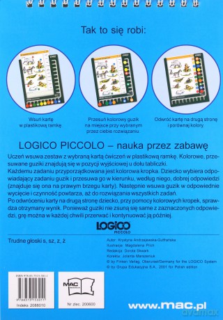 Logico Piccolo Trudne głoski s, sz, z, ż kl.1-3 [KSIĄŻKA]