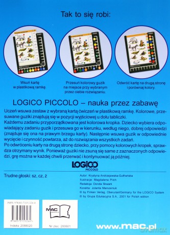 Logico Piccolo Trudne głoski sz, cz, ż kl.1-3 Edukacja wczesnoszkolna [KSIĄŻKA]